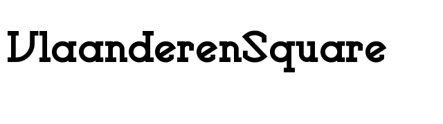 VlaanderenSquare font preview