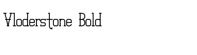 Vloderstone Bold font preview