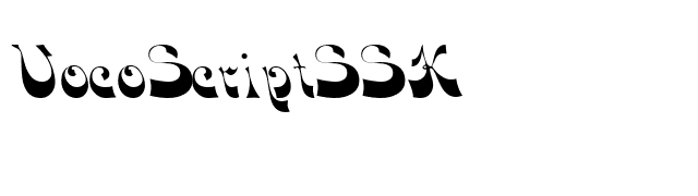 VocoScriptSSK font preview