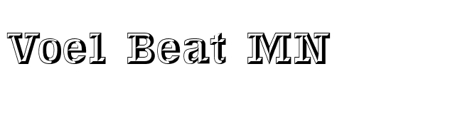 Voel Beat MN font preview