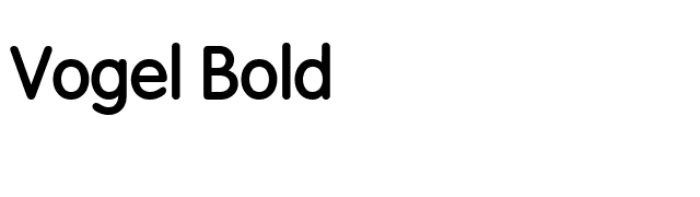 Vogel Bold font preview