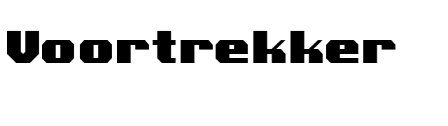 Voortrekker font preview