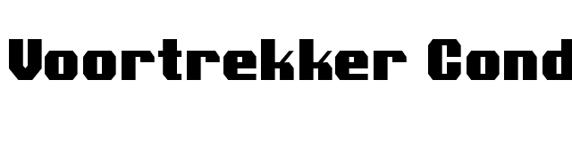 Voortrekker Condensed font preview