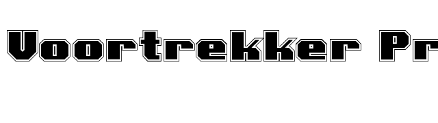 Voortrekker Pro font preview