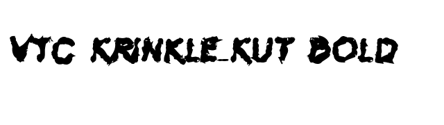 VTC Krinkle-Kut Bold font preview