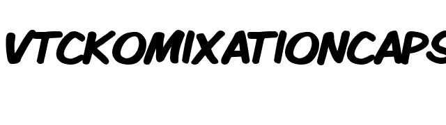 VTCKomixationCapsBold font preview