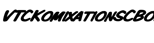 VTCKomixationSCBoldItalic font preview