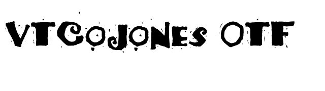 VTCojones OTF font preview