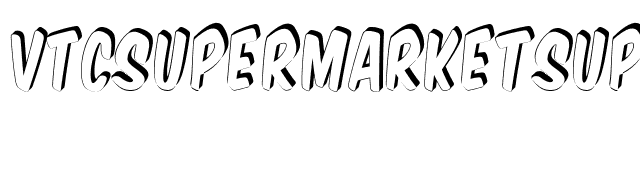 VTCSuperMarketSuperSale3D font preview