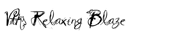 Vtks Relaxing Blaze font preview
