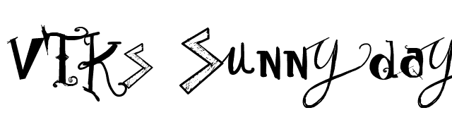 Vtks Sunny Day font preview
