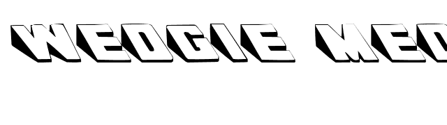 Wedgie Medium font preview