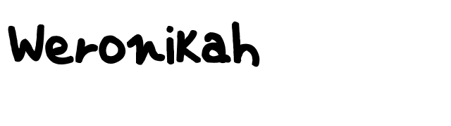 Weronikah font preview