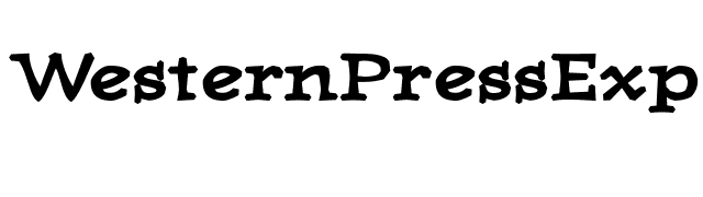 WesternPressExpandedSSK Bold font preview