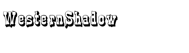 WesternShadow font preview