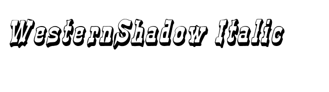 WesternShadow Italic font preview