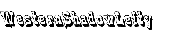 WesternShadowLefty font preview