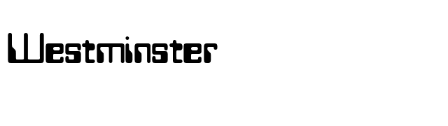 Westminster font preview