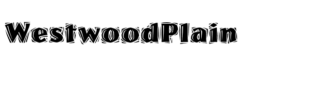 WestwoodPlain font preview