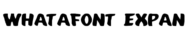 Whatafont Expanded font preview