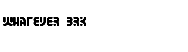 Whatever BRK font preview