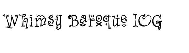 Whimsy Baroque ICG font preview