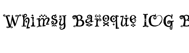 Whimsy Baroque ICG Bold font preview