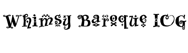 Whimsy Baroque ICG Heavy font preview