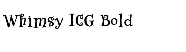 Whimsy ICG Bold font preview