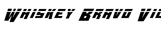 Whiskey Bravo Victor Laser font preview