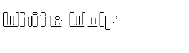 White Wolf font preview