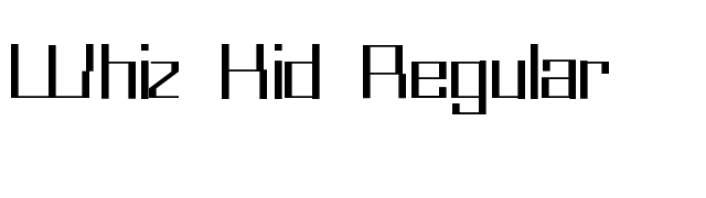 Whiz Kid Regular font preview