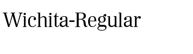 Wichita-Regular font preview