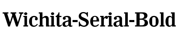 Wichita-Serial-Bold font preview