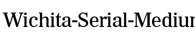 Wichita-Serial-Medium-Regular font preview