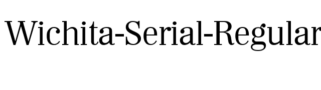 Wichita-Serial-Regular font preview