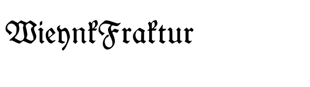 WieynkFraktur font preview