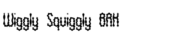 Wiggly Squiggly BRK font preview