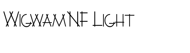 WigwamNF Light font preview