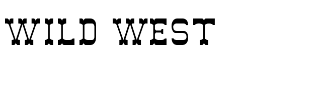 Wild West font preview