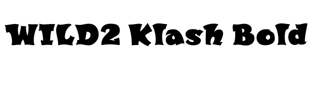 WILD2 Klash Bold font preview