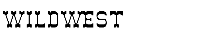 WildWest font preview