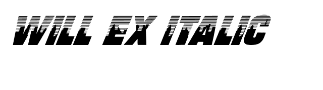 Will Ex Italic font preview