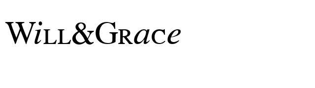 Will & Grace font preview