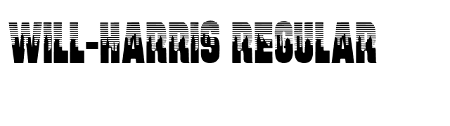 Will-Harris Regular font preview