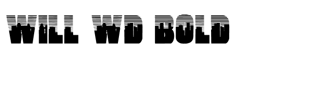 Will Wd Bold font preview