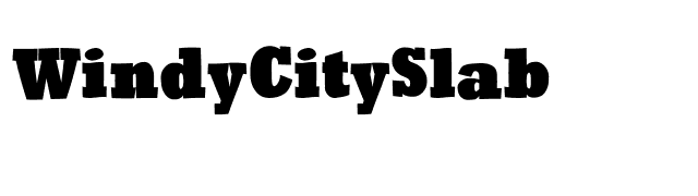 WindyCitySlab font preview