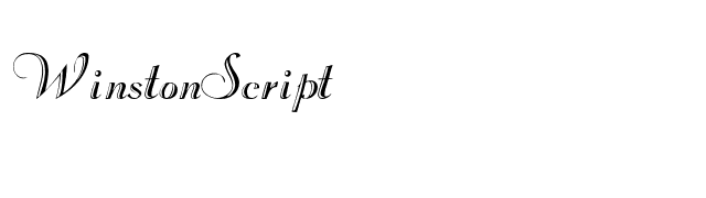 WinstonScript font preview