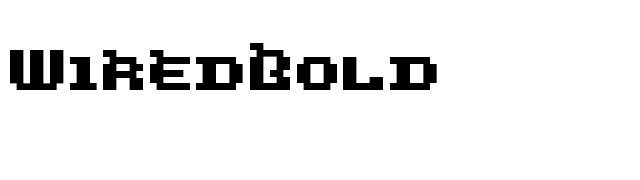 WiredBold font preview