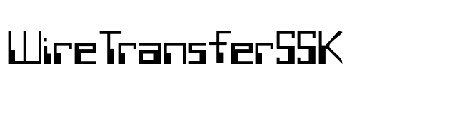 WireTransferSSK font preview